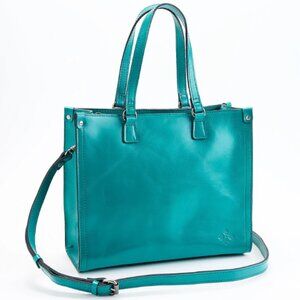 Patricia Nash Leather Ava Medium Tote with Crossbody Strap  0401